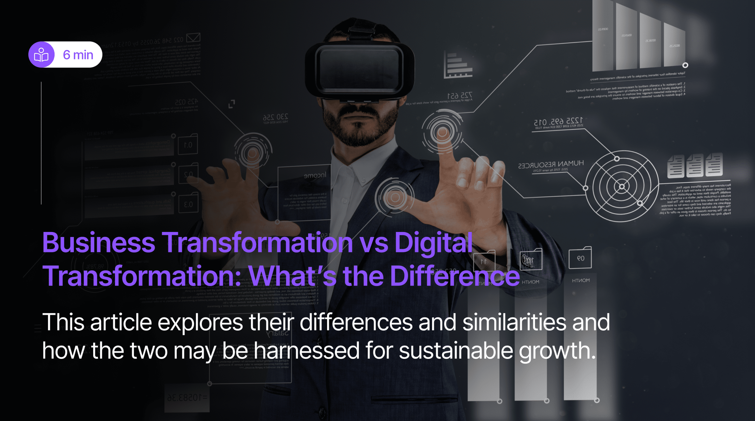 business transformation vs digital transformation min